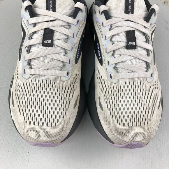 Brooks Women's Size 8 WIDE Adrenaline GTS 23 Grey Lace-Up Running Shoes 1203811 - Picture 6 of 16